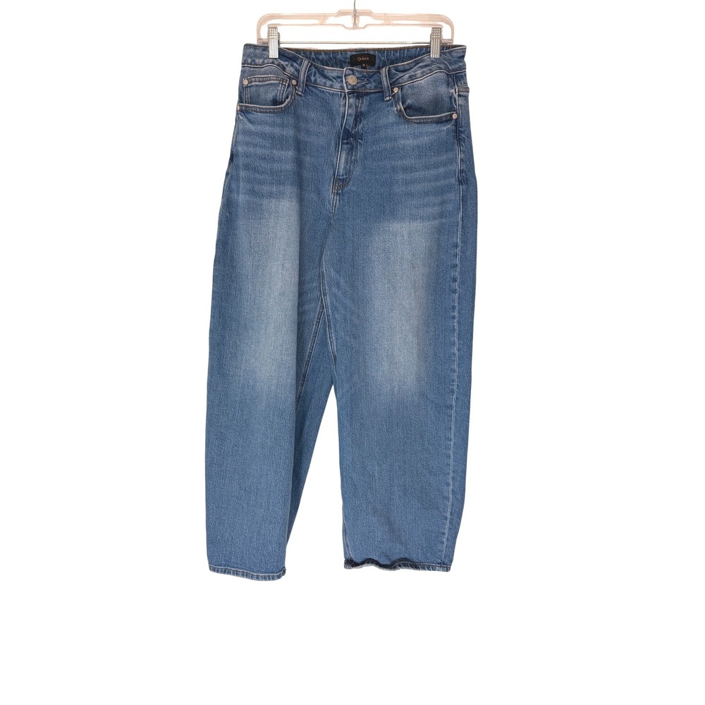 Quince Bella Stretch Barrel Leg Jeans Atlantic Blue Casual High-Rise Size 31